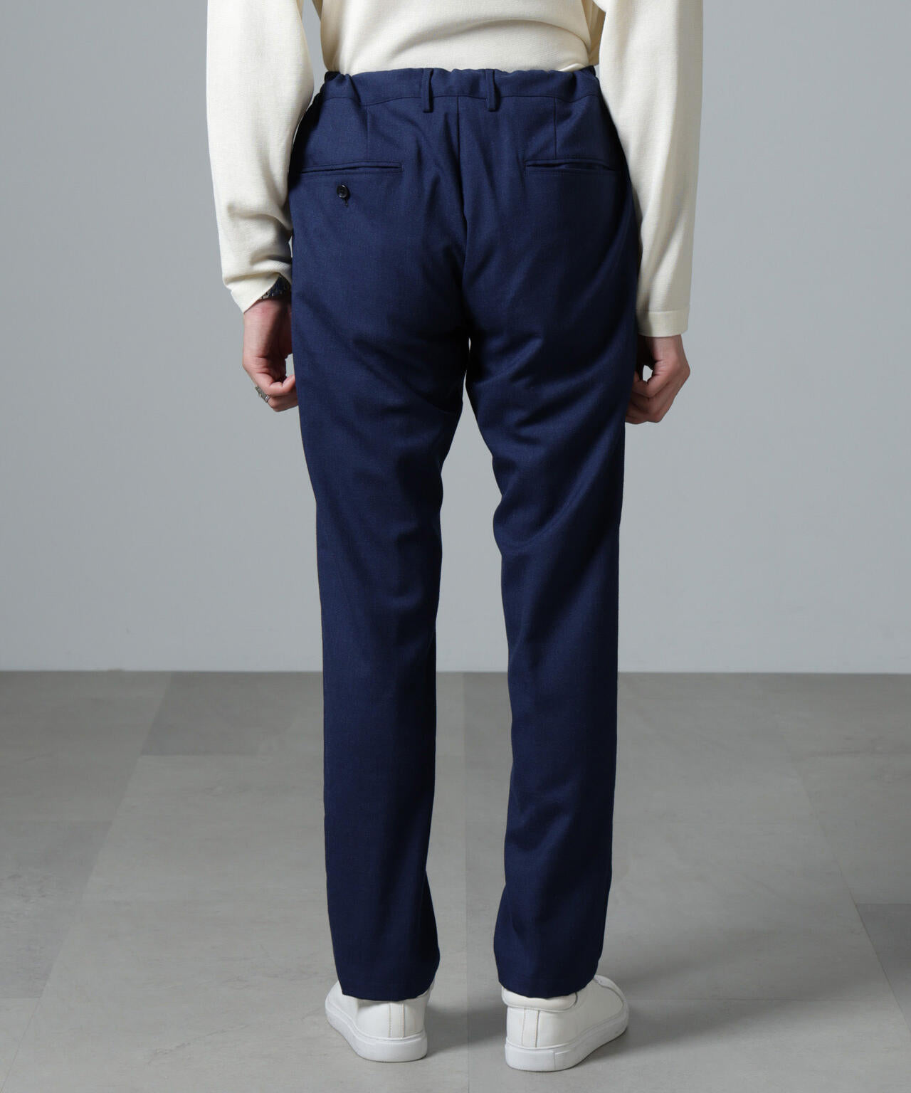 「N TROUSERS PREMIUM」RENURウール混洗えるサキソニーパンツ(セットアップ可) 6684229205