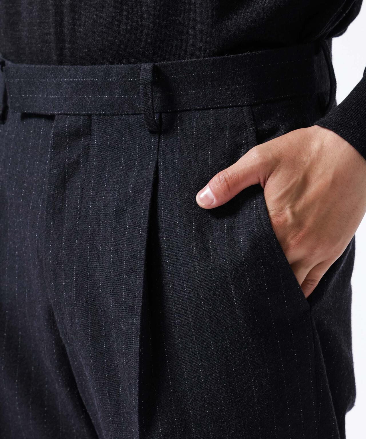 「ASSEMBLANC」クリースワイドパンツ(セットアップ可) 6684229210