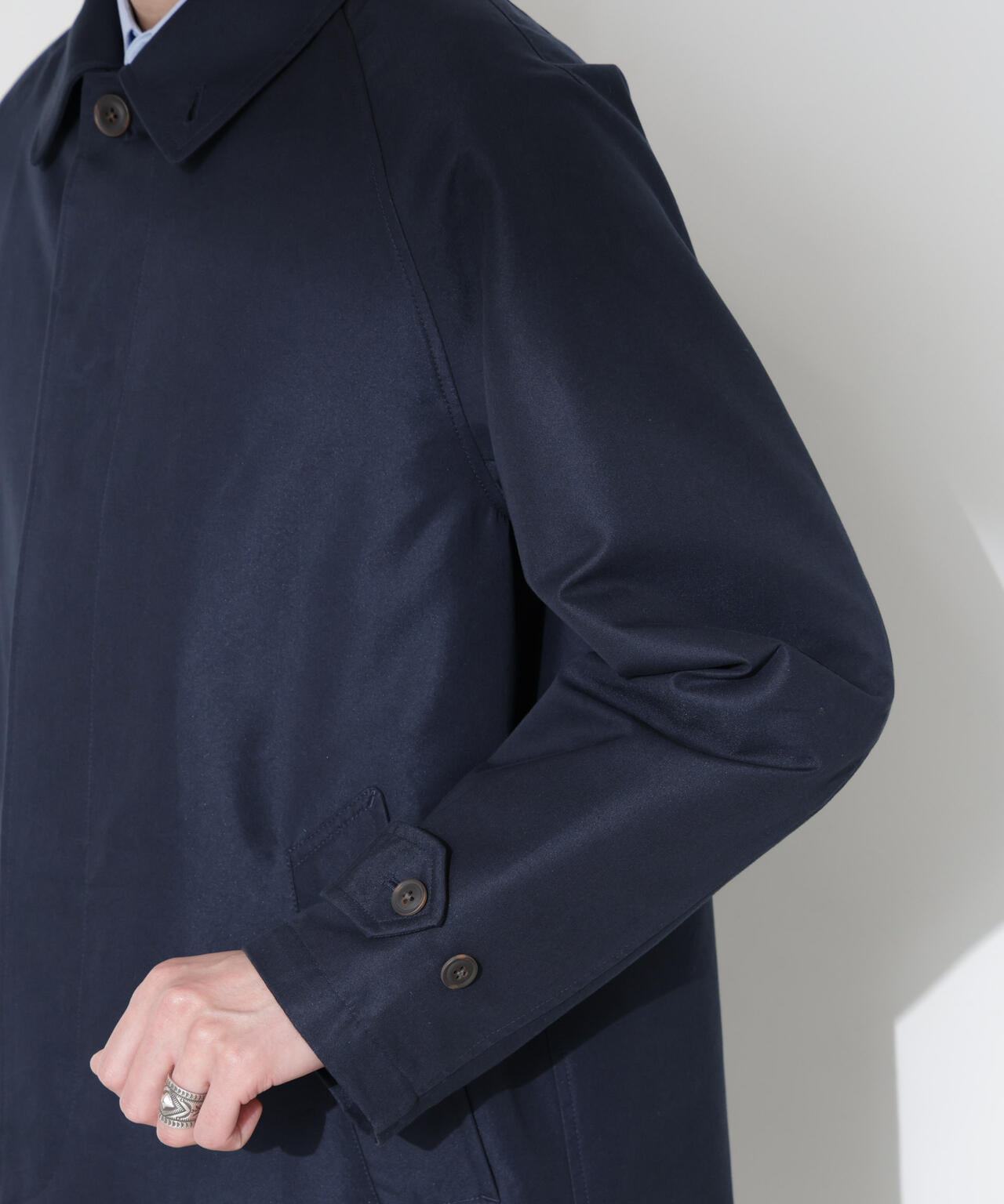 撥水ギャバラグランステンカラーコート 6685111205