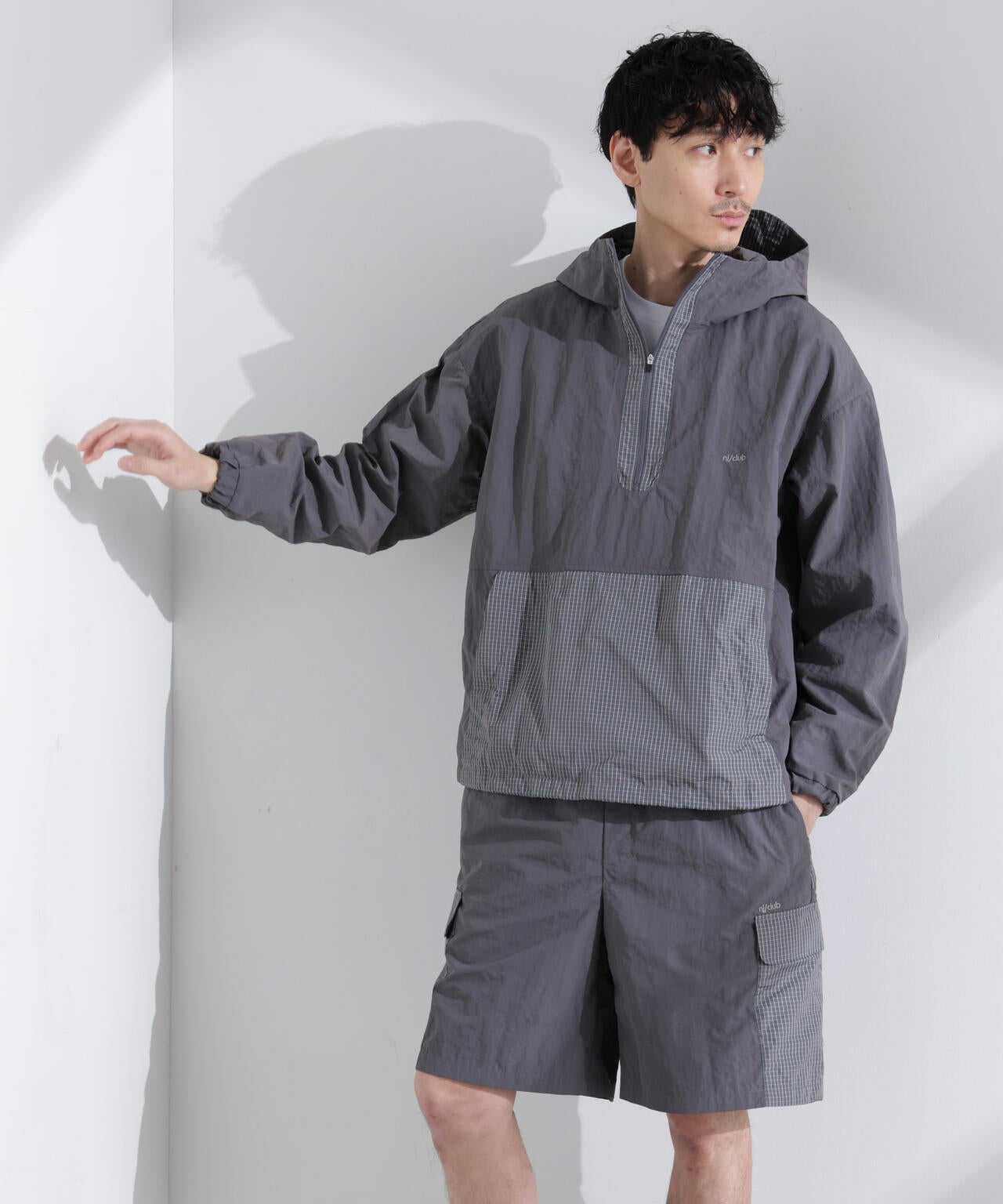 「NJ/CLUB」 リップストップアノラックジャケット 6685112209