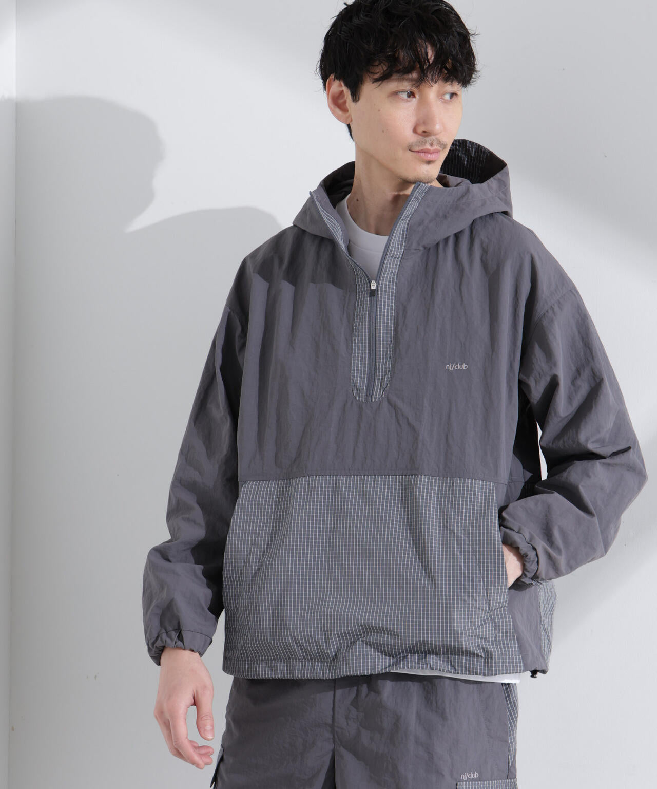 「NJ/CLUB」 リップストップアノラックジャケット 6685112209
