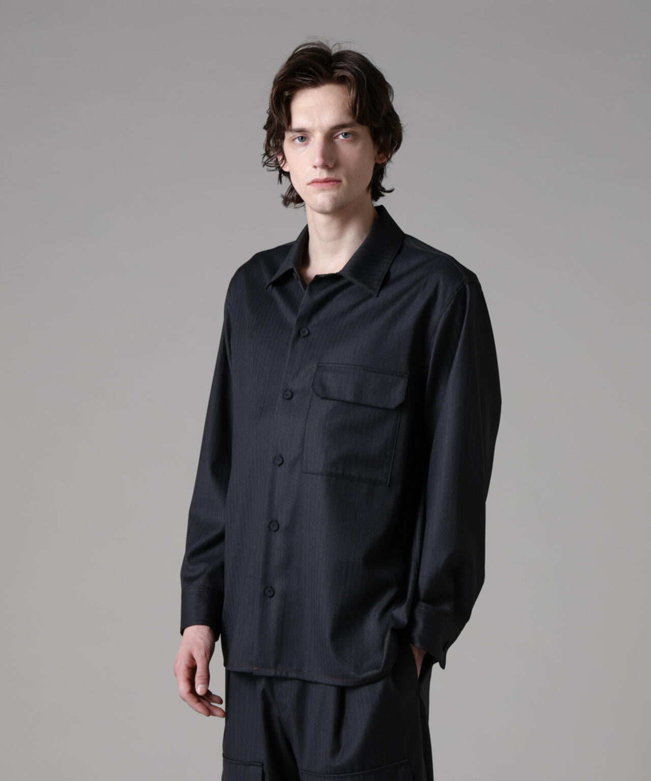 「ASSEMBLANC」イタリアンテキスタイルシャツブルゾン(セットアップ可) 6685112214