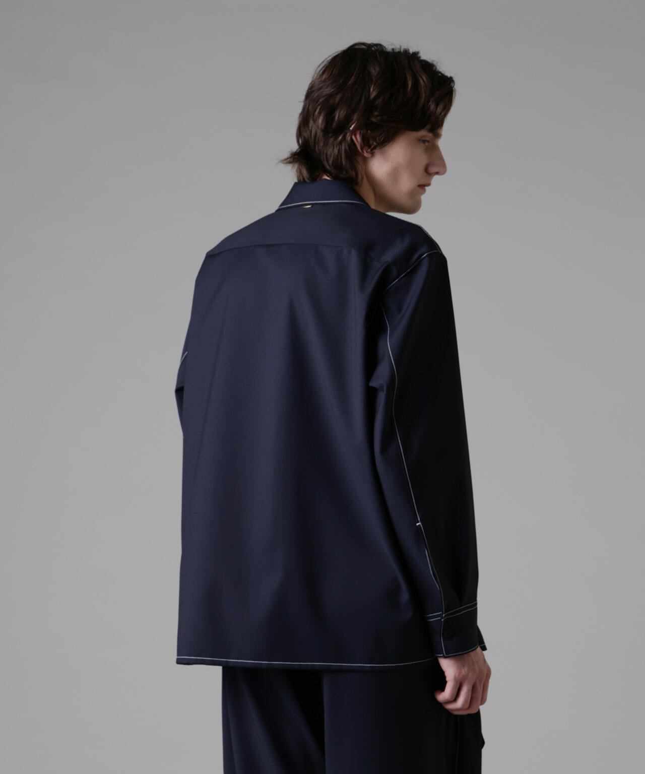 「ASSEMBLANC」イタリアンテキスタイルシャツブルゾン(セットアップ可) 6685112214