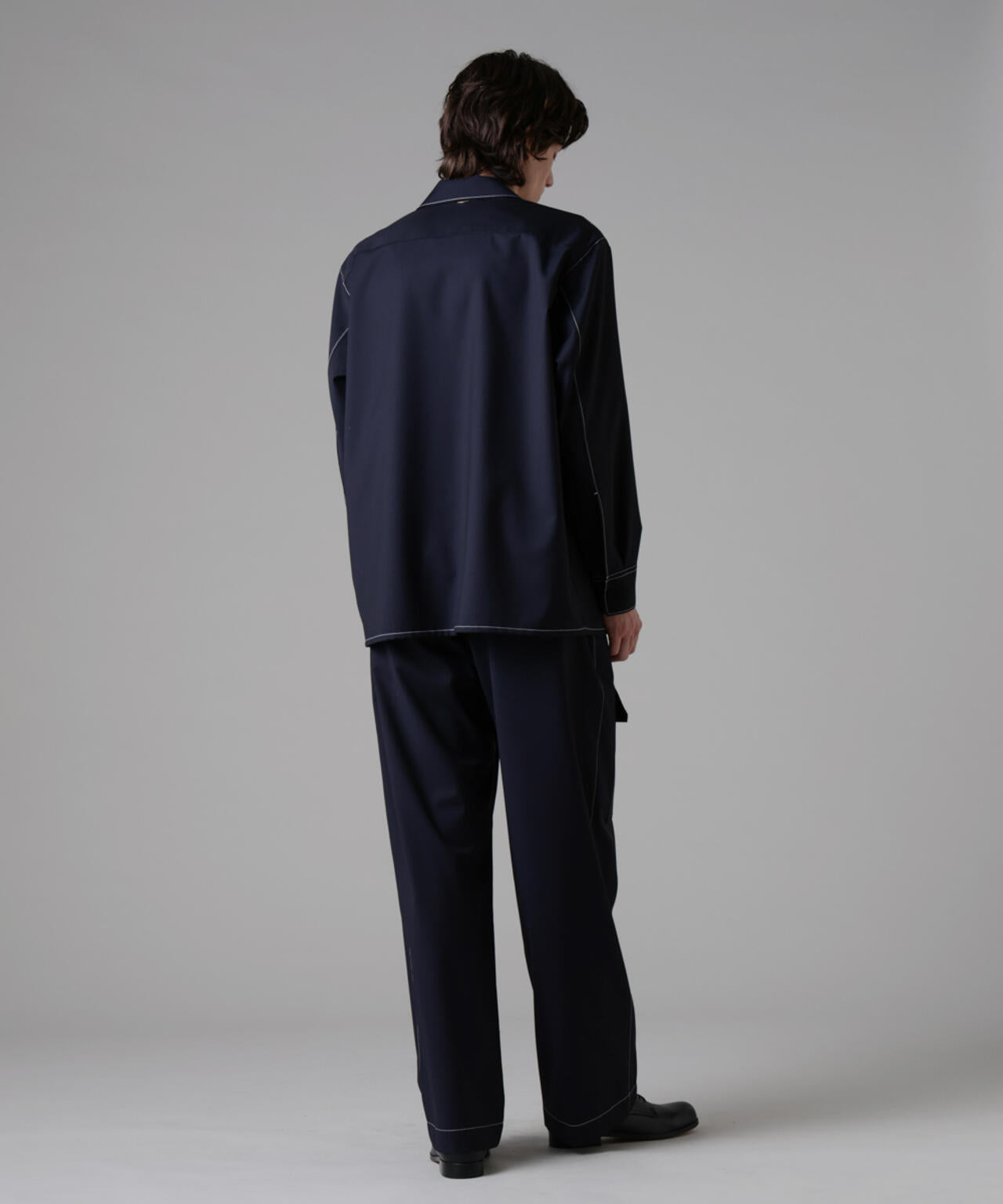 「ASSEMBLANC」イタリアンテキスタイルシャツブルゾン(セットアップ可) 6685112214