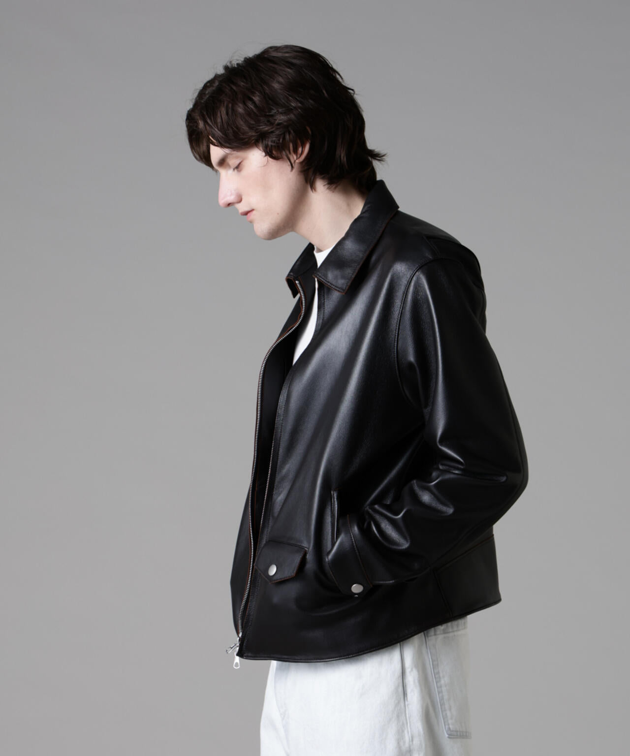 「ASSEMBLANC」シープトローヴライダースブルゾン 6685112216