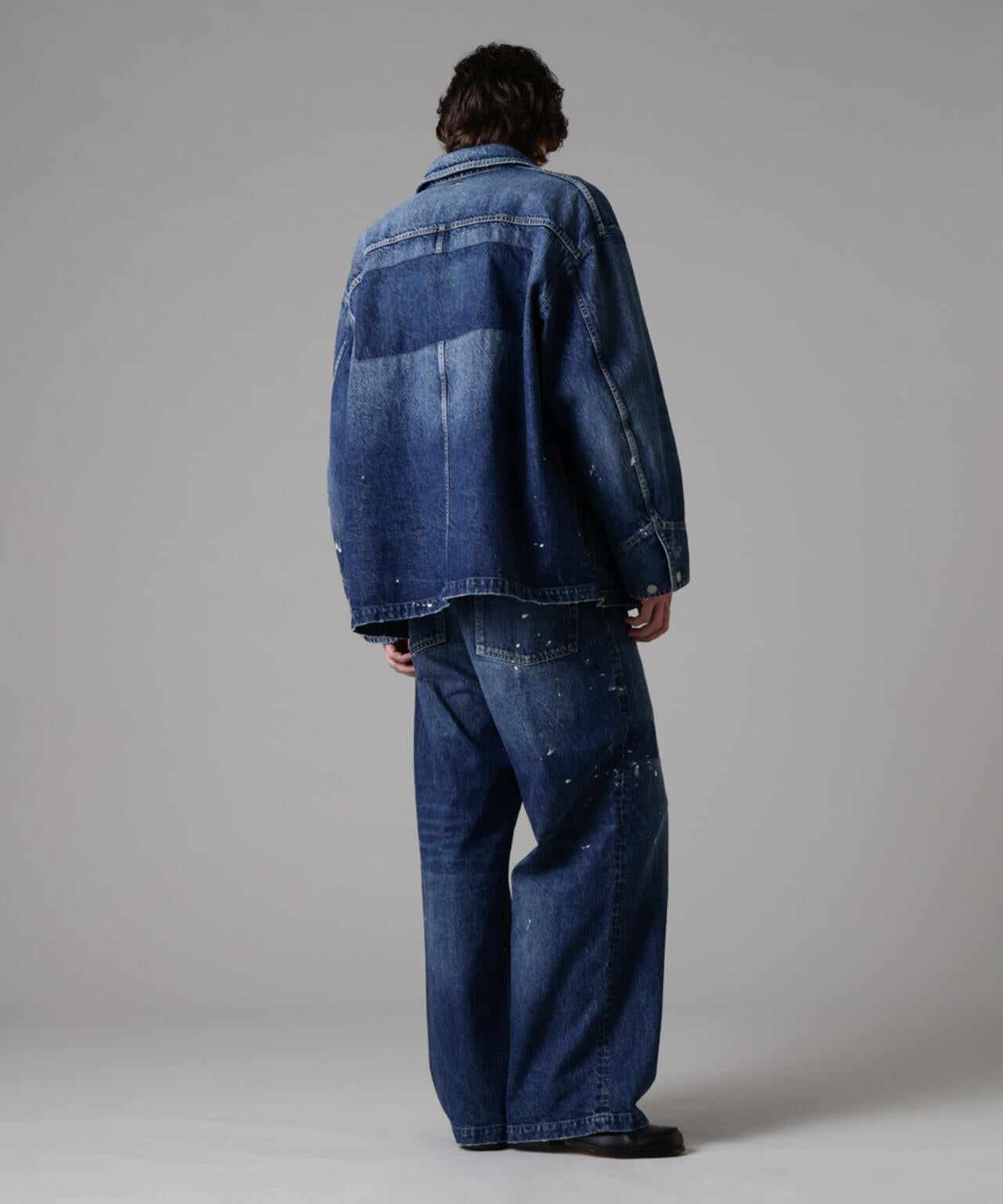 「ASSEMBLANC」オーバーサイズリメイクデニムブルゾン(セットアップ可) 6685112220
