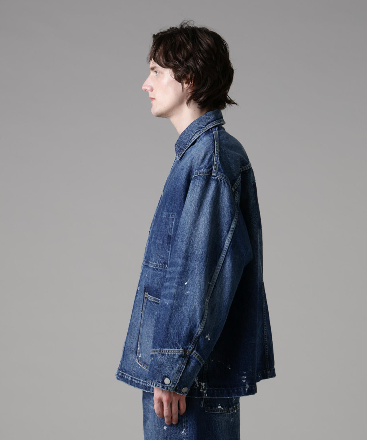 「ASSEMBLANC」オーバーサイズリメイクデニムブルゾン(セットアップ可) 6685112220
