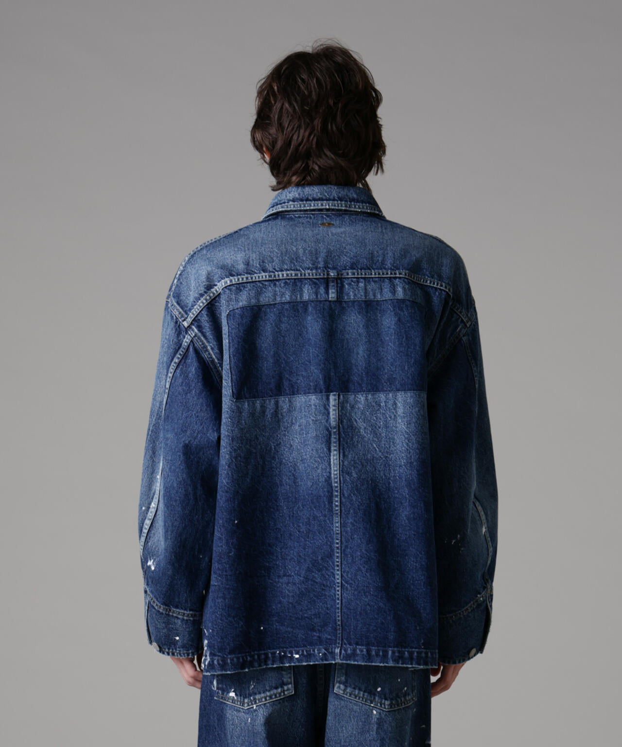 「ASSEMBLANC」オーバーサイズリメイクデニムブルゾン(セットアップ可) 6685112220