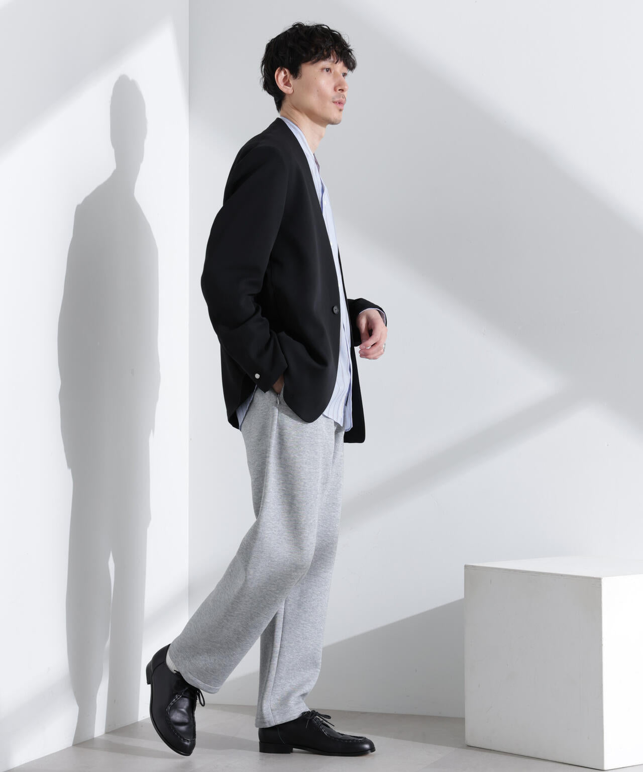 Epoche ノーカラージャケット 6685116203