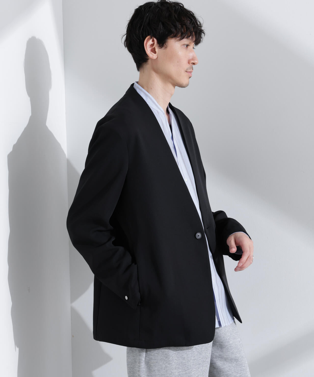 Epoche ノーカラージャケット 6685116203