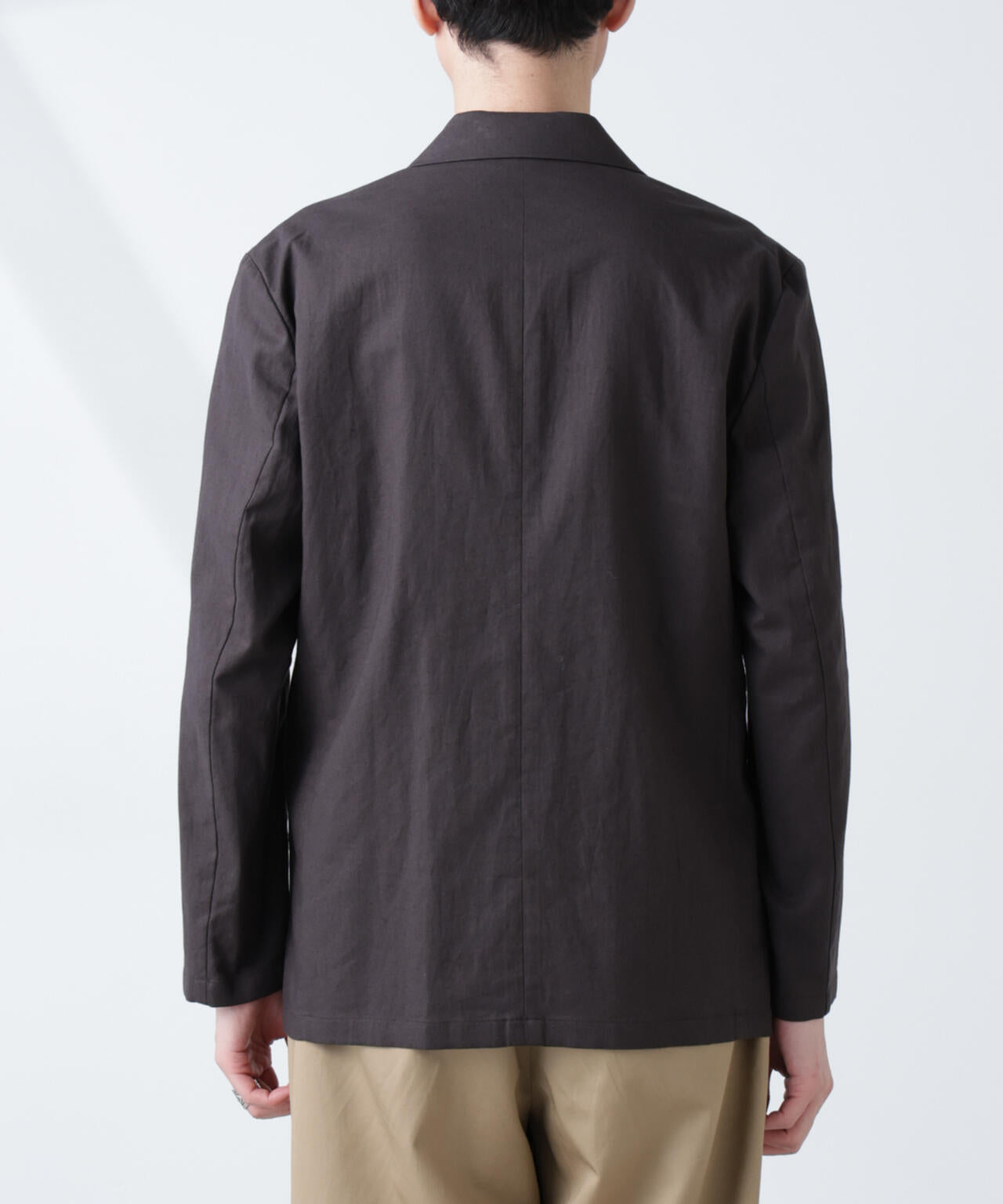 「BELGIUM LINEN FABRICS」リネンコットンダブルジャケット(セットアップ可) 6685116205