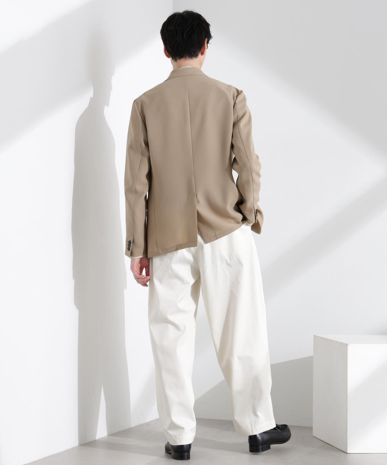 「N JACKET PREMIUM」強撚ピケストレッチジャケット(セットアップ可) 6685117201