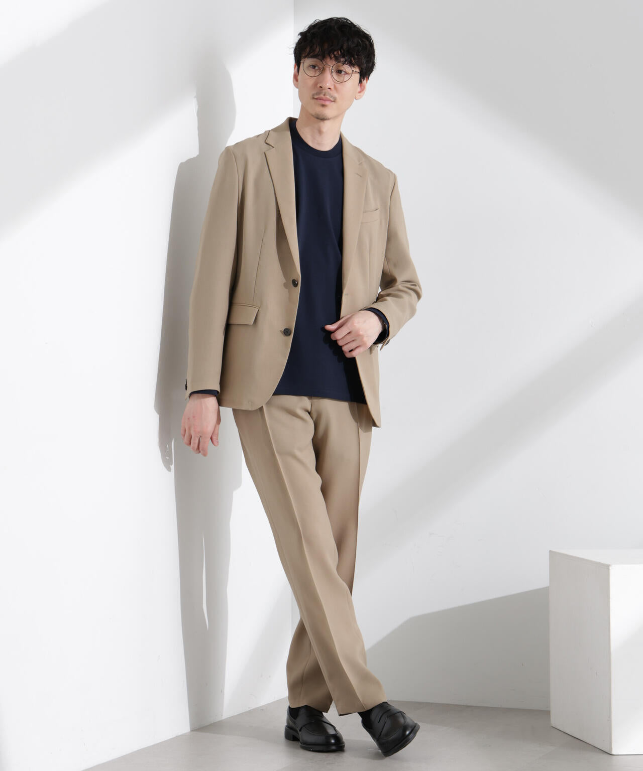 「N JACKET PREMIUM」強撚ピケストレッチジャケット(セットアップ可) 6685117201