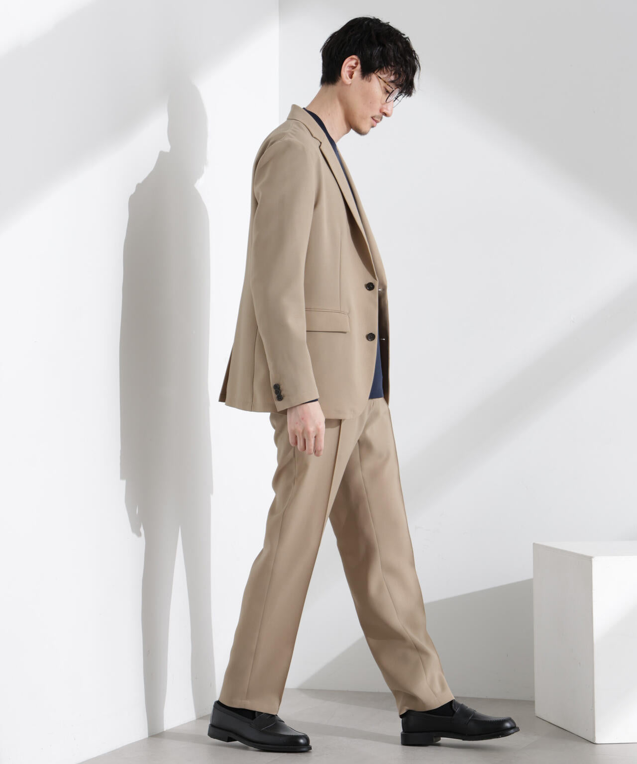 「N JACKET PREMIUM」強撚ピケストレッチジャケット(セットアップ可) 6685117201