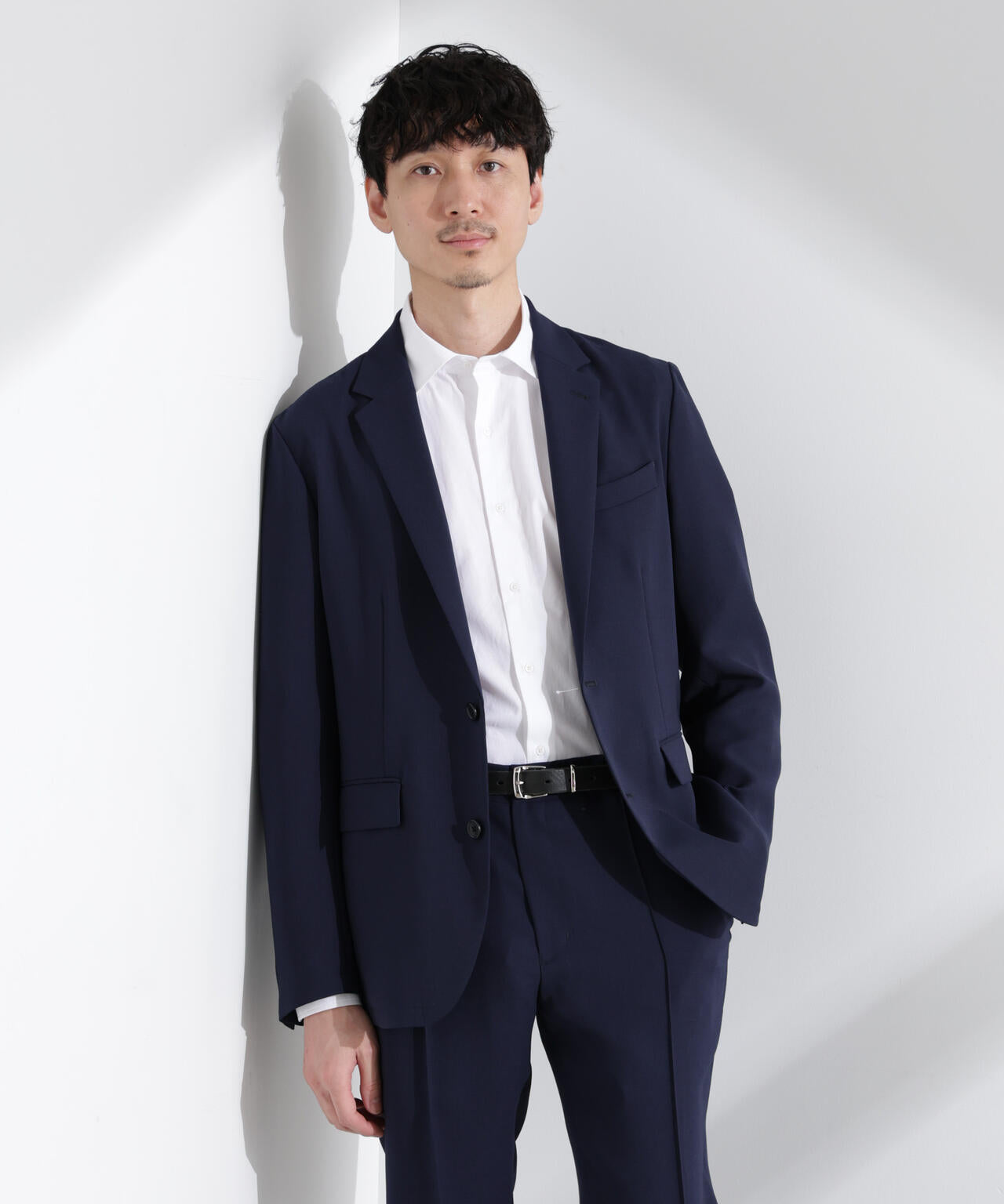 「N JACKET PREMIUM」強撚ピケストレッチジャケット(セットアップ可) 6685117201