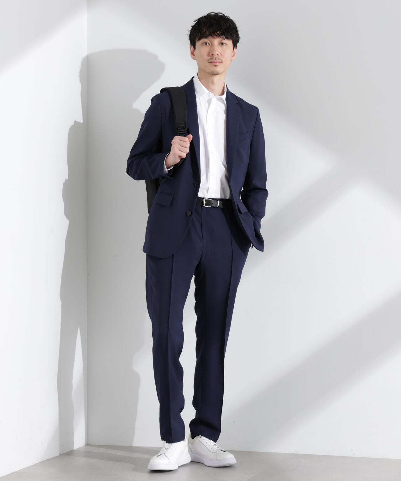 「N JACKET PREMIUM」強撚ピケストレッチジャケット(セットアップ可) 6685117201