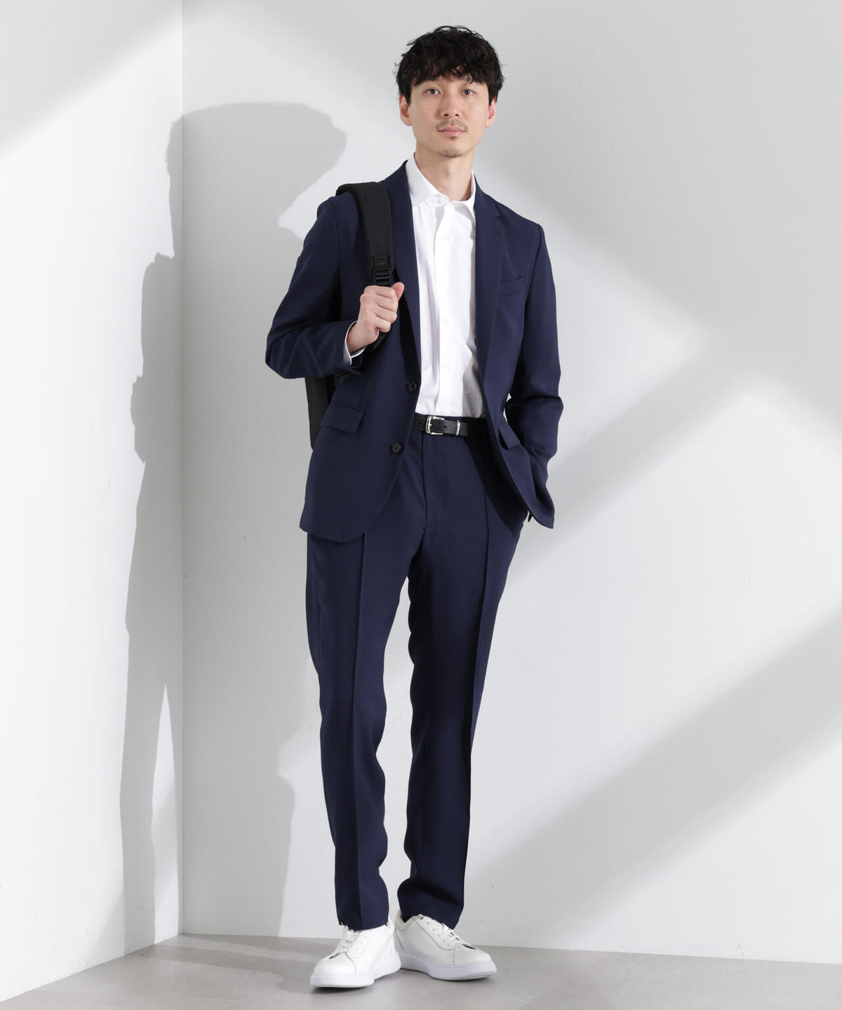 「N JACKET PREMIUM」強撚ピケストレッチジャケット(セットアップ可) 6685117201