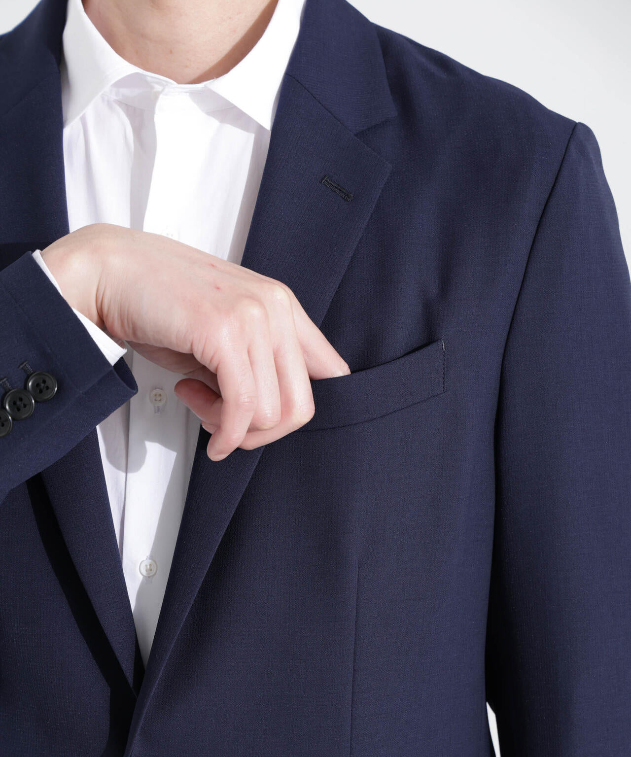 「N JACKET PREMIUM」強撚ピケストレッチジャケット(セットアップ可) 6685117201