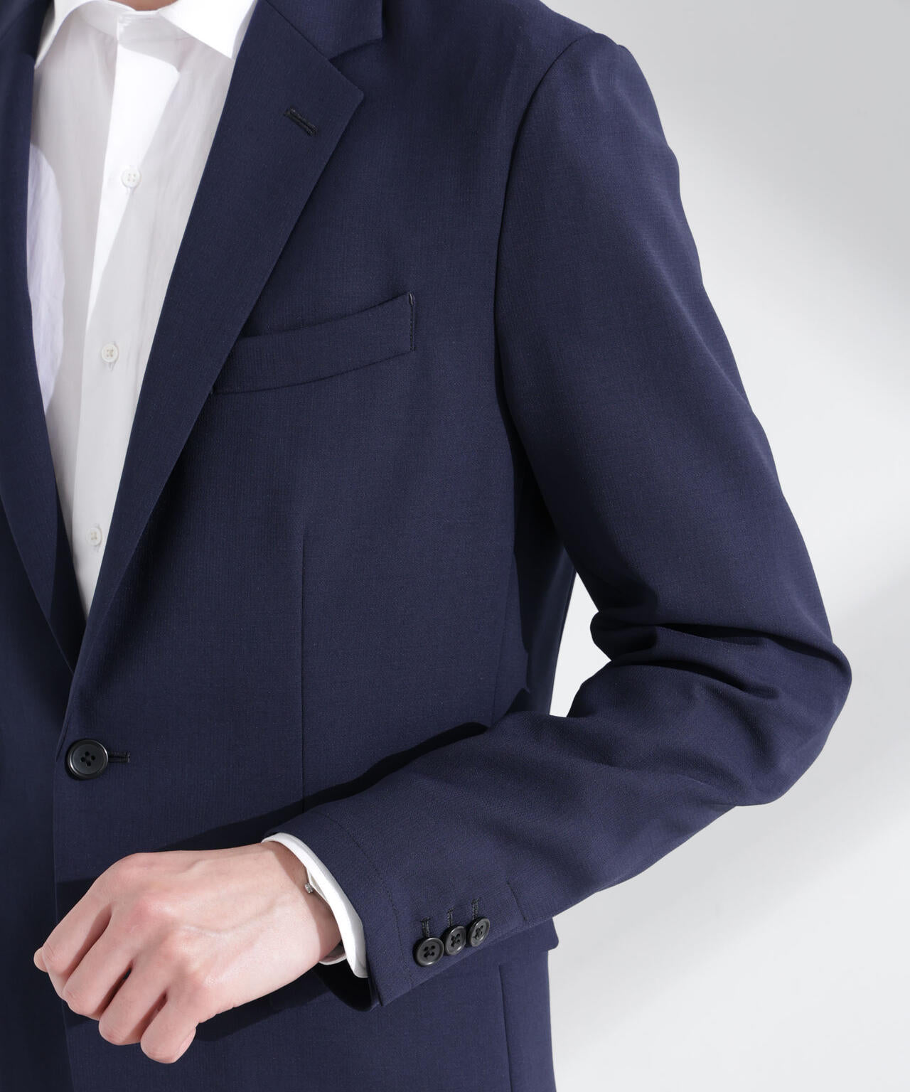 「N JACKET PREMIUM」強撚ピケストレッチジャケット(セットアップ可) 6685117201