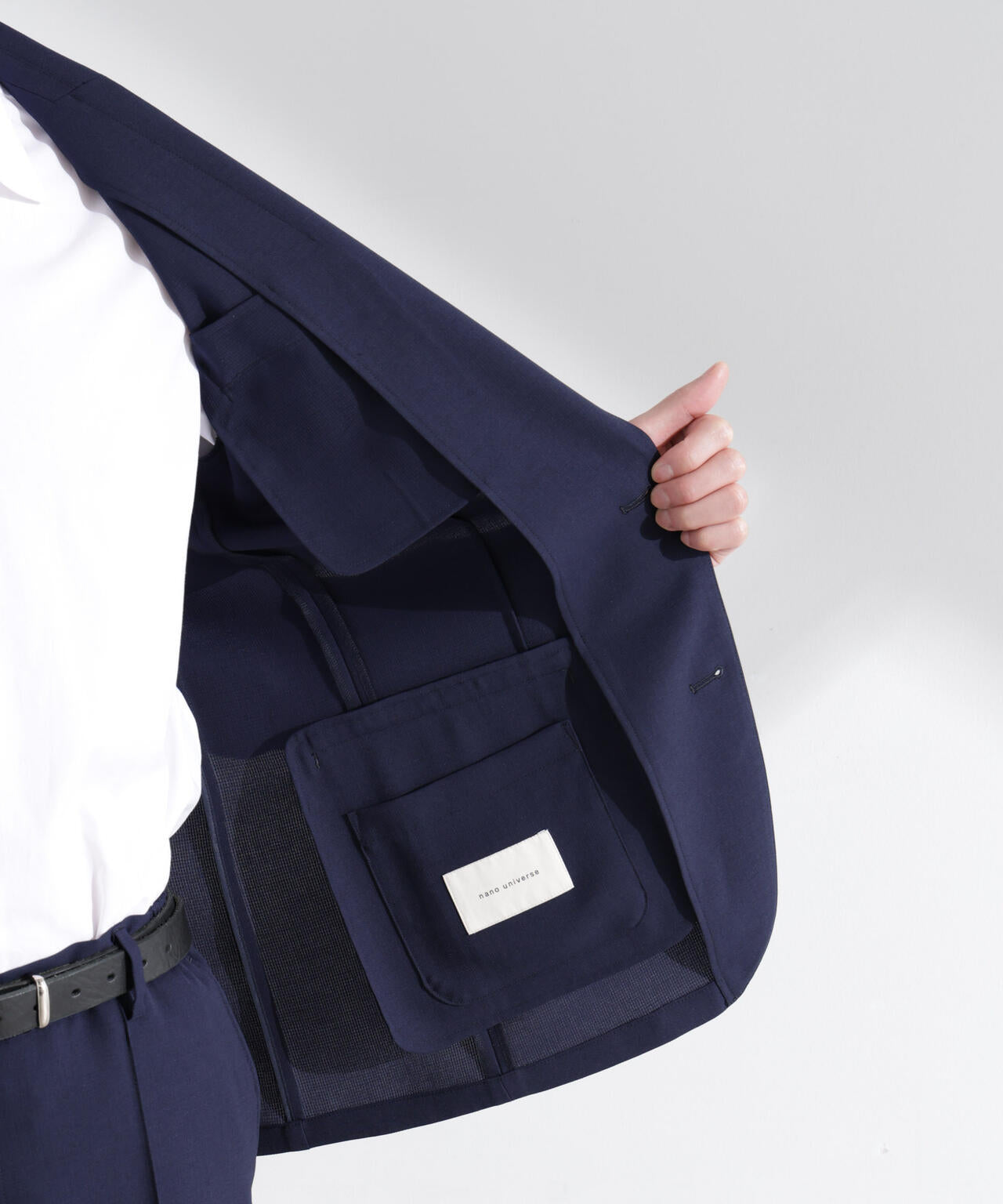 「N JACKET PREMIUM」強撚ピケストレッチジャケット(セットアップ可) 6685117201