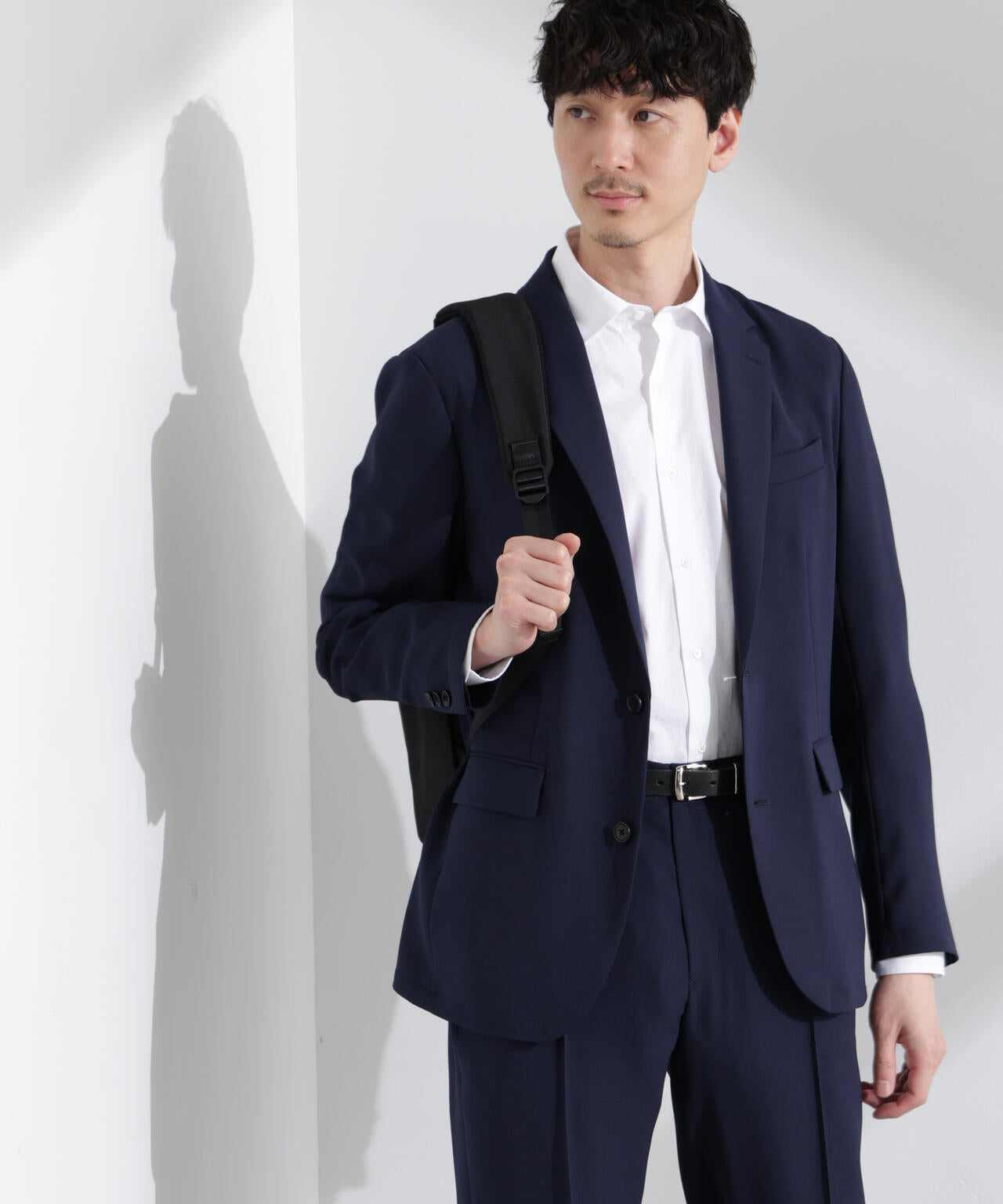 「N JACKET PREMIUM」強撚ピケストレッチジャケット(セットアップ可) 6685117201