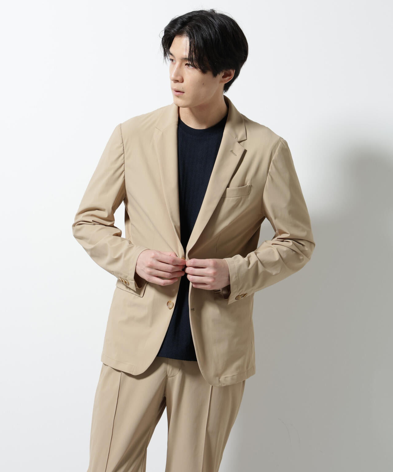 「N JACKET PREMIUM」クールタッチ4WAYストレッチジャケット撥水(セットアップ可) 6685117204