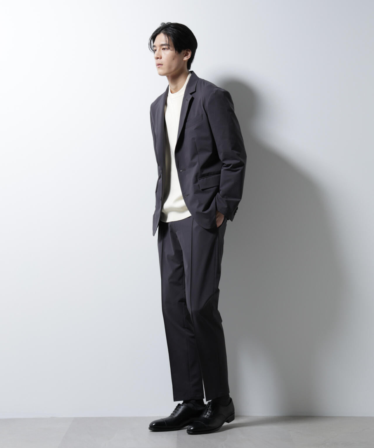 「N JACKET BASIC」ダントツオチール防汚テックストレッチジャケット(セットアップ可) 6685117205