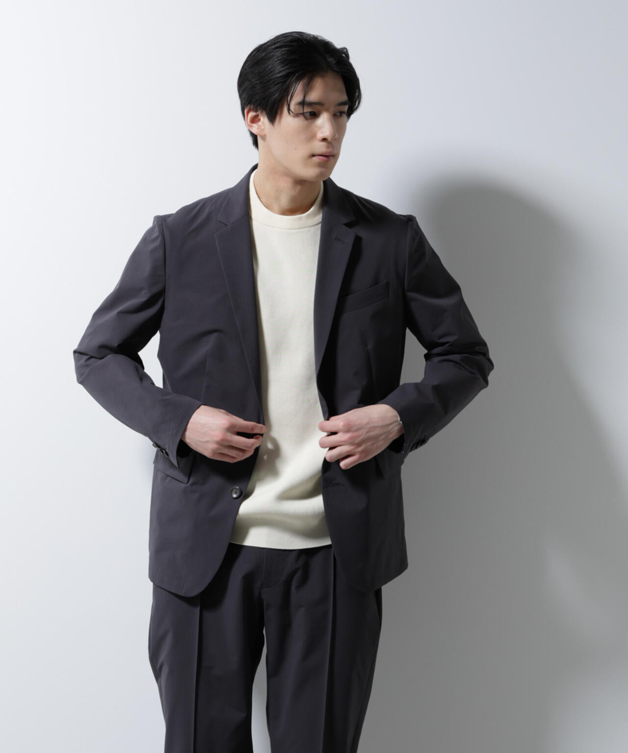 「N JACKET BASIC」ダントツオチール防汚テックストレッチジャケット(セットアップ可) 6685117205