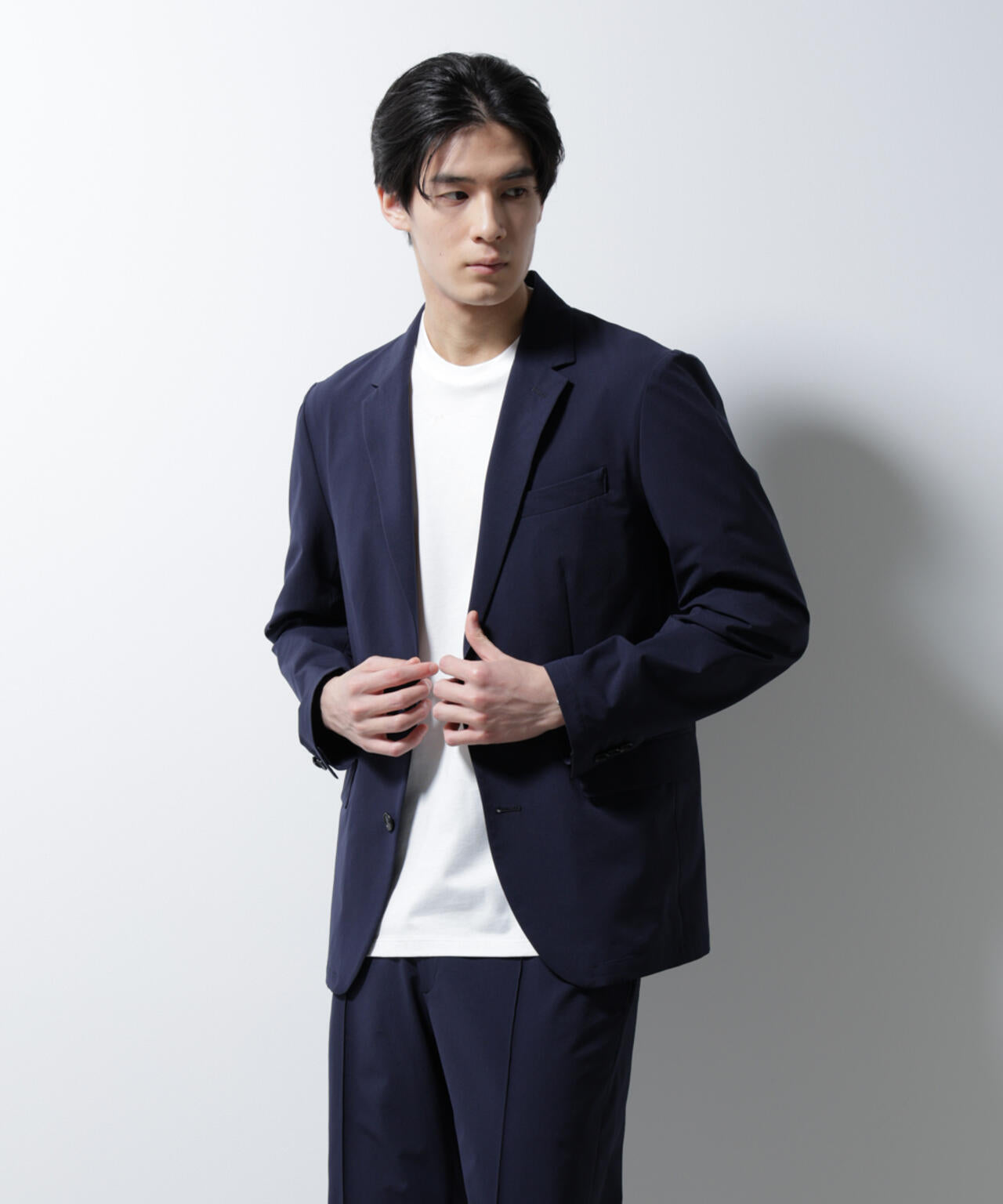 「N JACKET BASIC」ダントツオチール防汚テックストレッチジャケット(セットアップ可) 6685117205