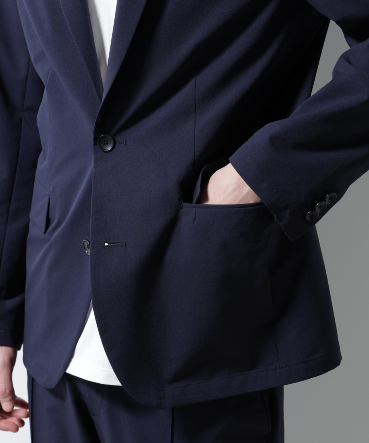 「N JACKET BASIC」ダントツオチール防汚テックストレッチジャケット(セットアップ可) 6685117205