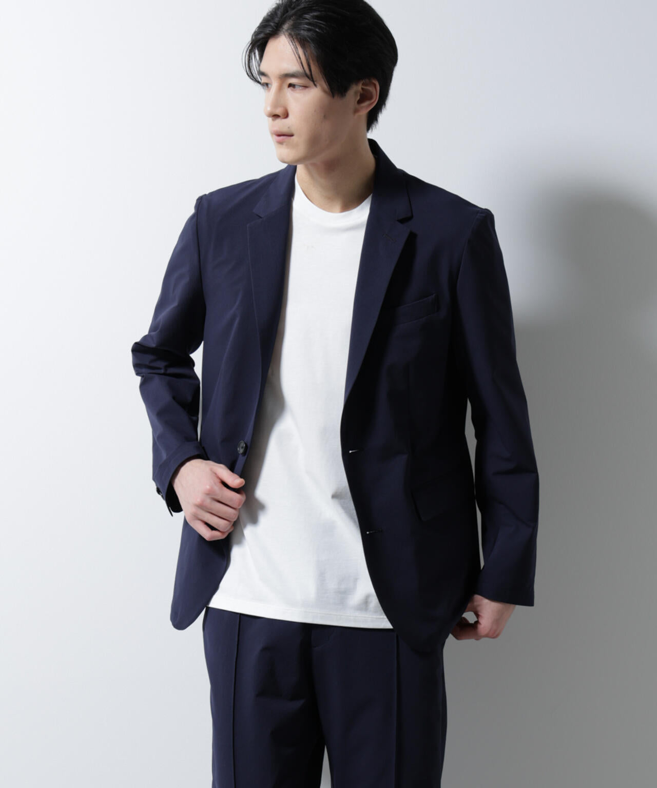 「N JACKET BASIC」ダントツオチール防汚テックストレッチジャケット(セットアップ可) 6685117205