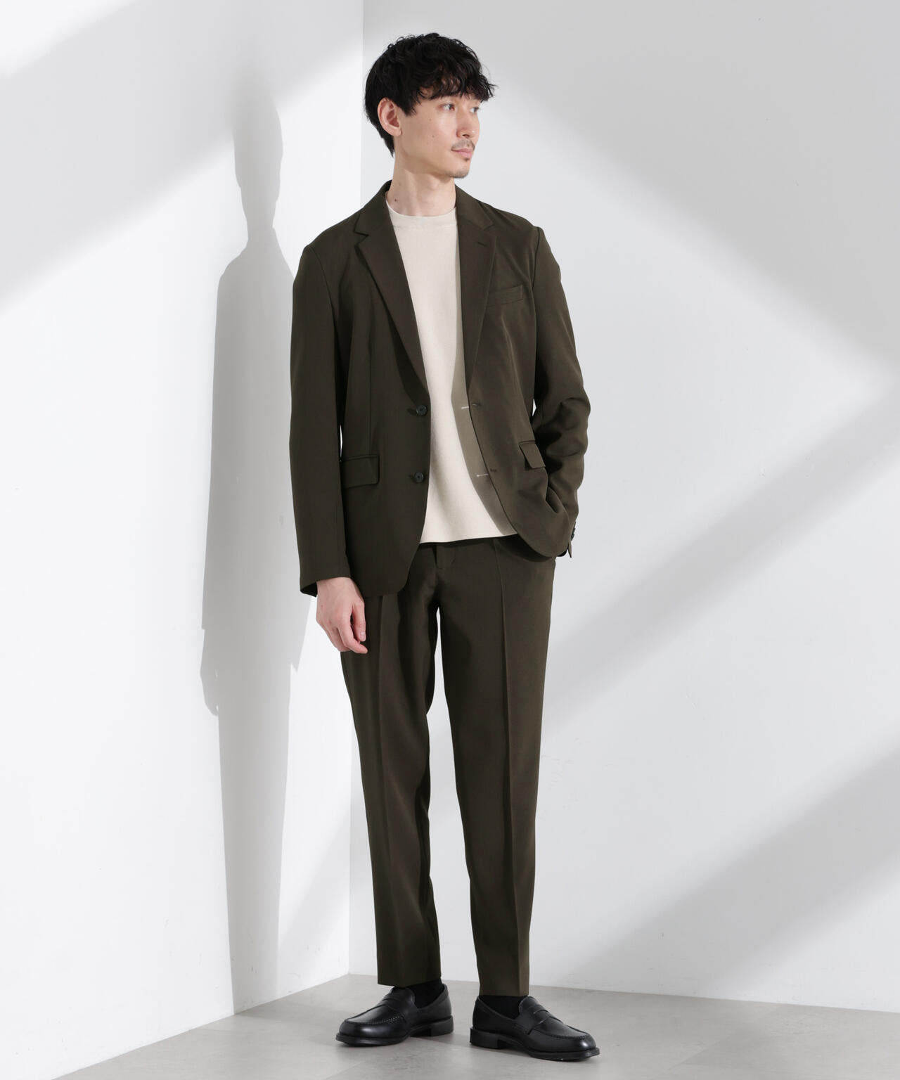 「Damerino」メランジドライツイル4WAYストレッチセットアップ 6685118204