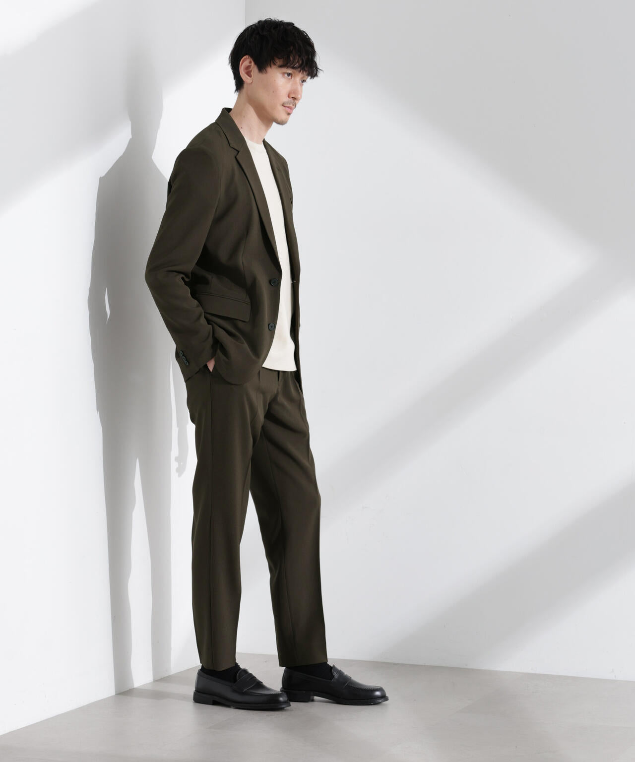 「Damerino」メランジドライツイル4WAYストレッチセットアップ 6685118204