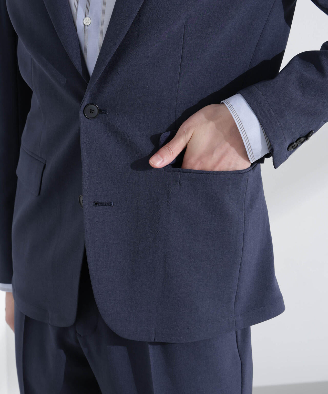 「Damerino」メランジドライツイル4WAYストレッチセットアップ 6685118204