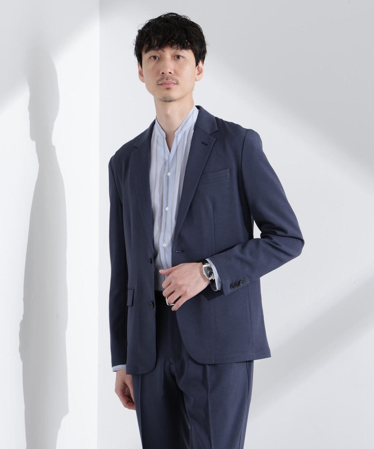 「Damerino」メランジドライツイル4WAYストレッチセットアップ 6685118204