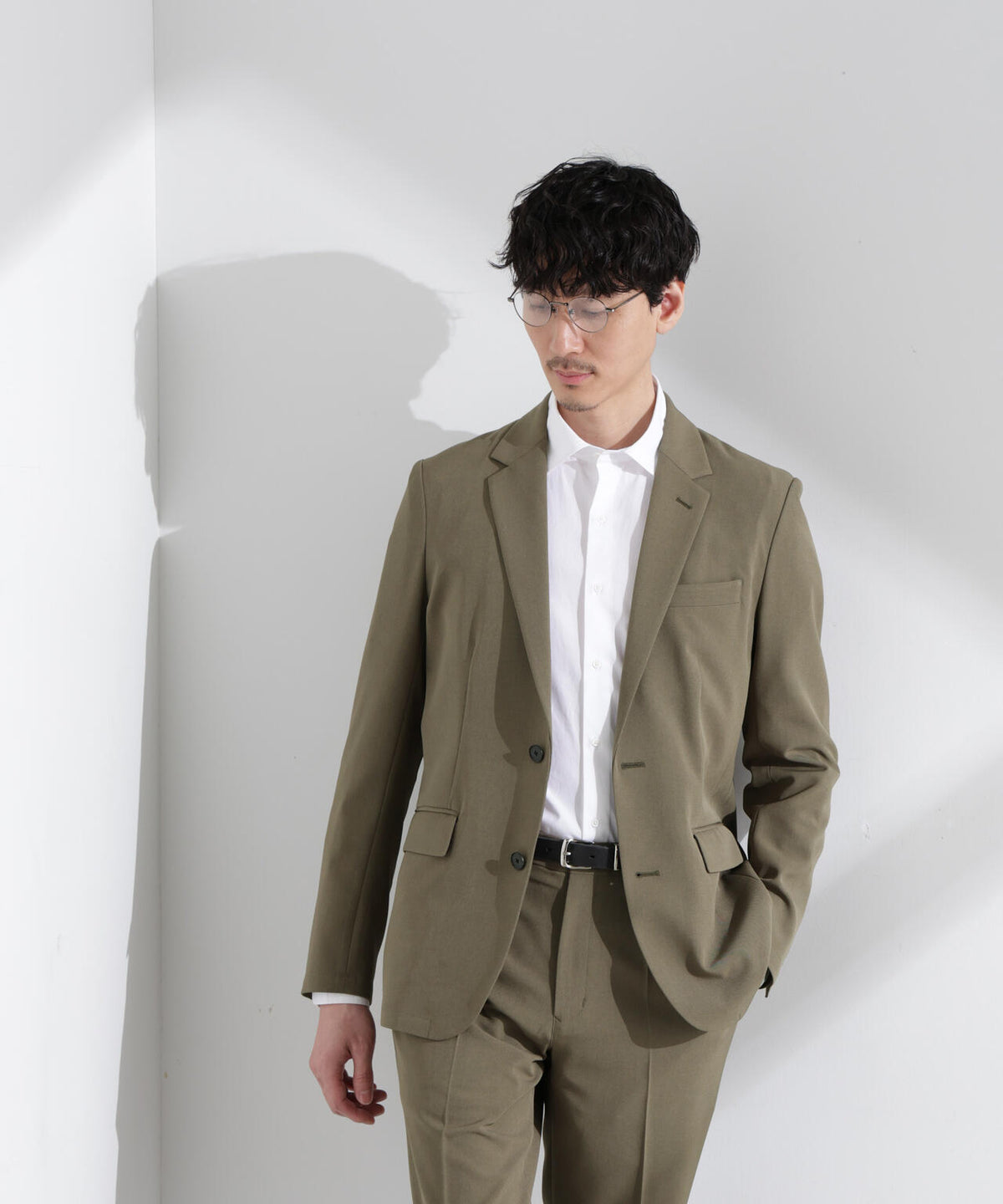 「Damerino」メランジドライツイル4WAYストレッチセットアップ 6685118204