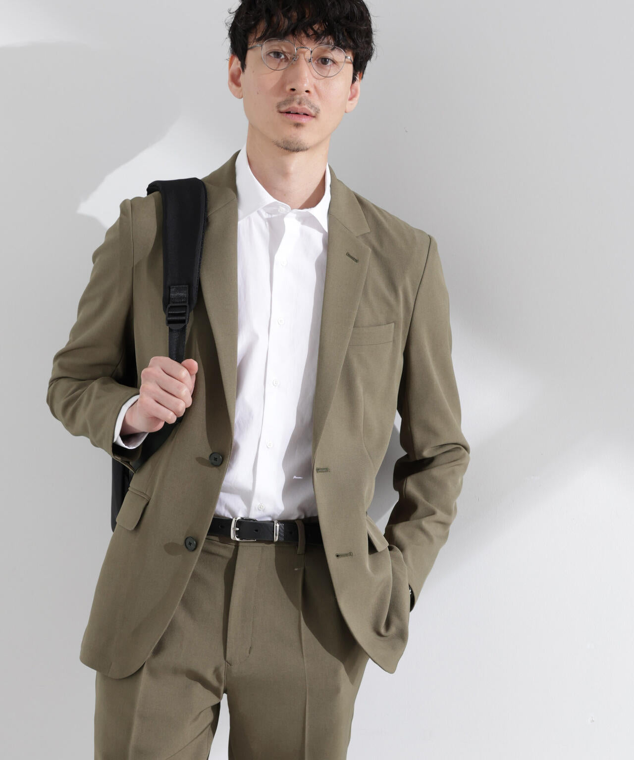 「Damerino」メランジドライツイル4WAYストレッチセットアップ 6685118204