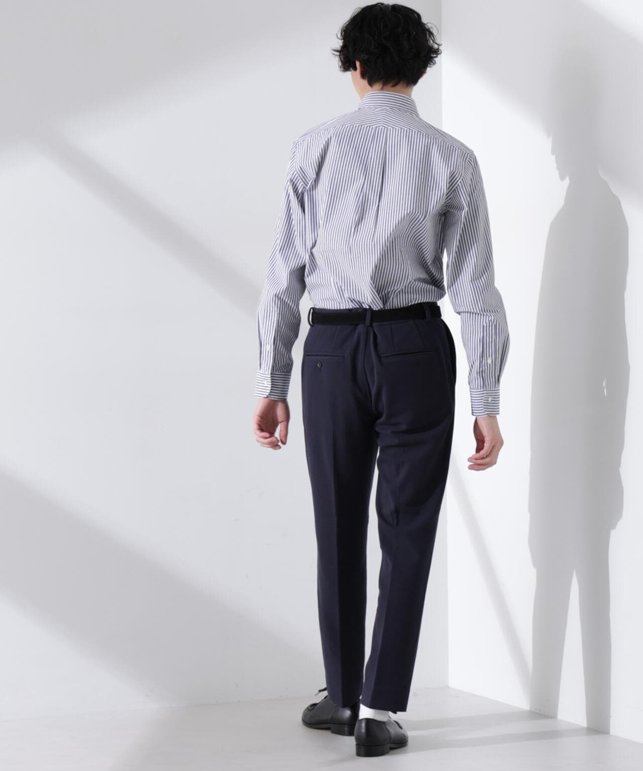 「N shirt」Anti Soaked(R) 汗染み防止セミワイドカラーシャツ長袖 6685120201