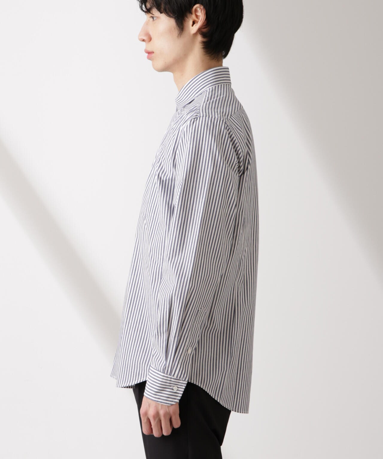 「N shirt」Anti Soaked(R) 汗染み防止セミワイドカラーシャツ長袖 6685120201