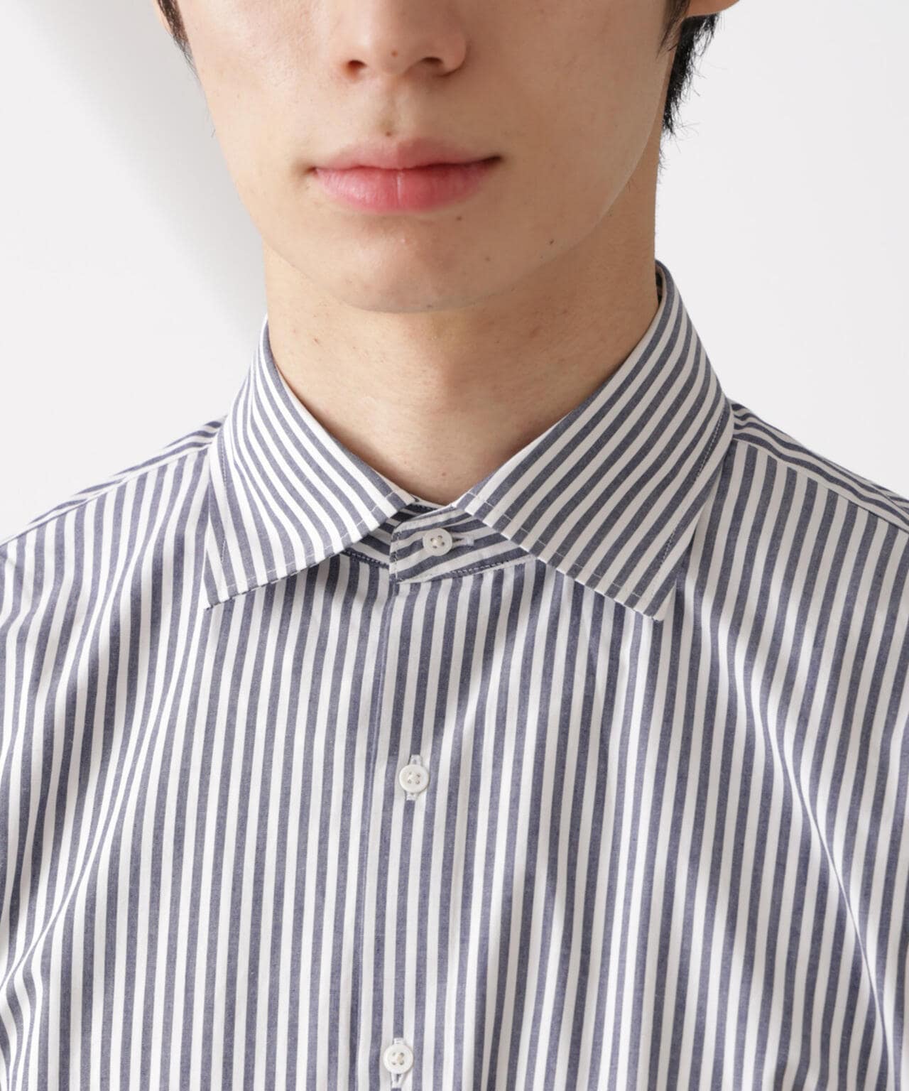 「N shirt」Anti Soaked(R) 汗染み防止セミワイドカラーシャツ長袖 6685120201