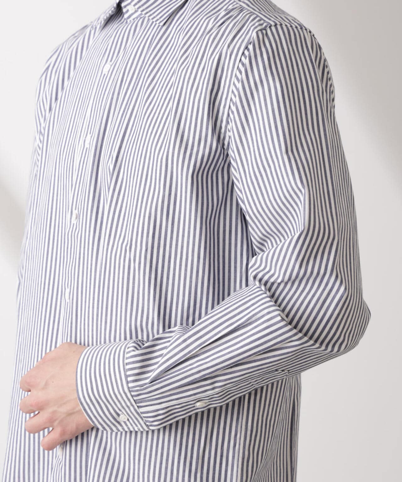 「N shirt」Anti Soaked(R) 汗染み防止セミワイドカラーシャツ長袖 6685120201