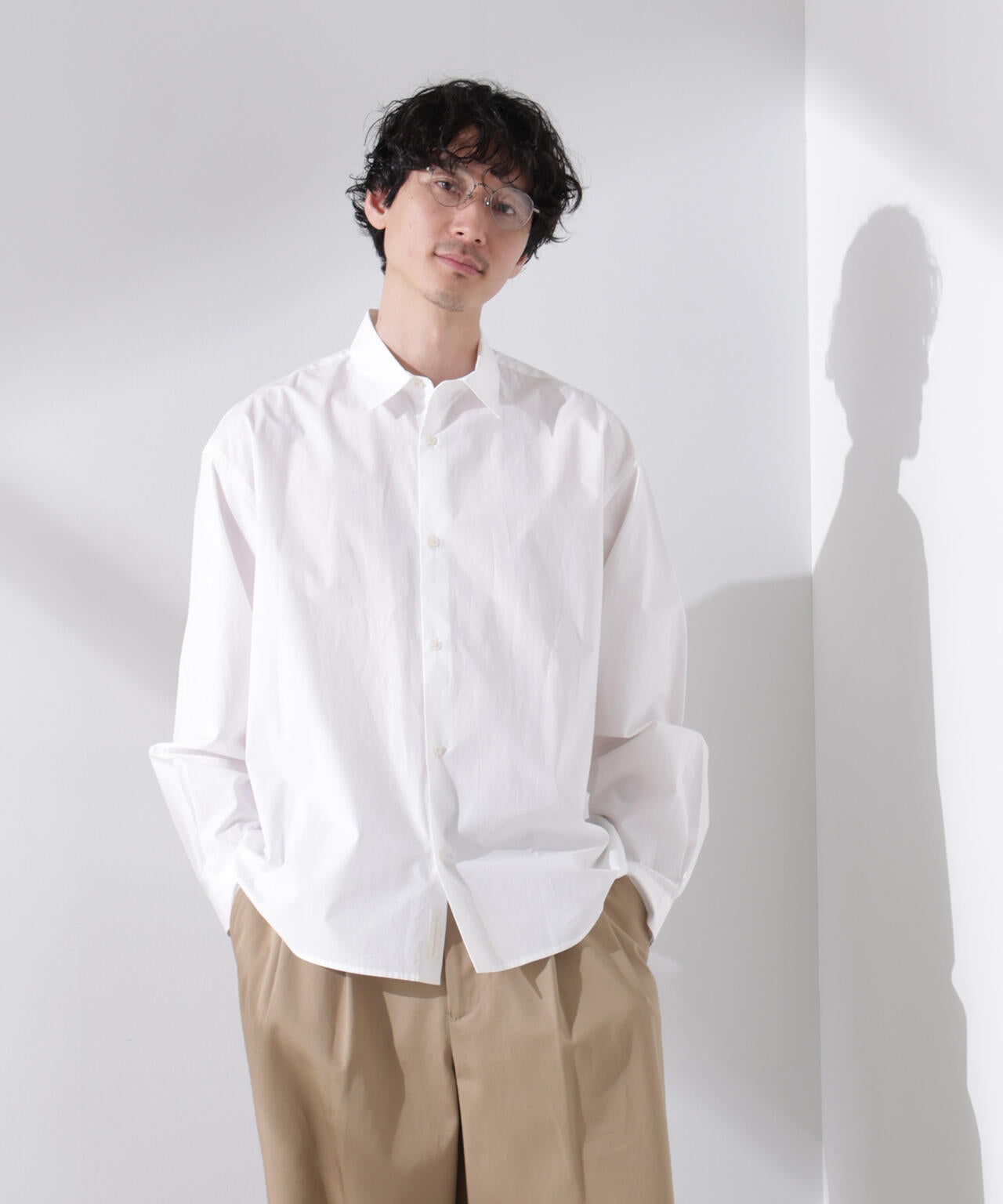 「大人のワイドシャツ」レギュラーカラー 長袖 6685120204