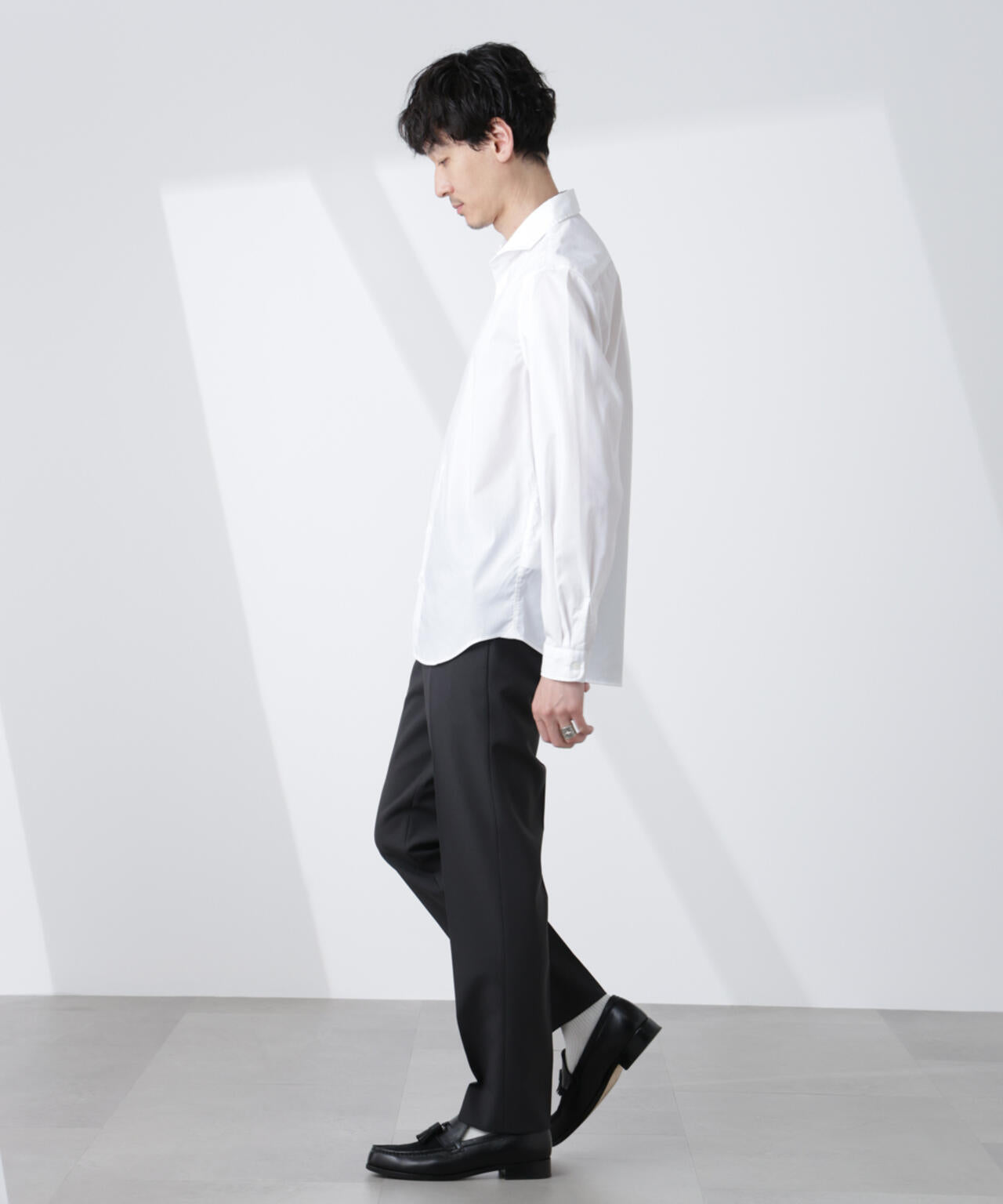 「ICE FLOW LINEN」カッタウェイシャツ 長袖 6685120207