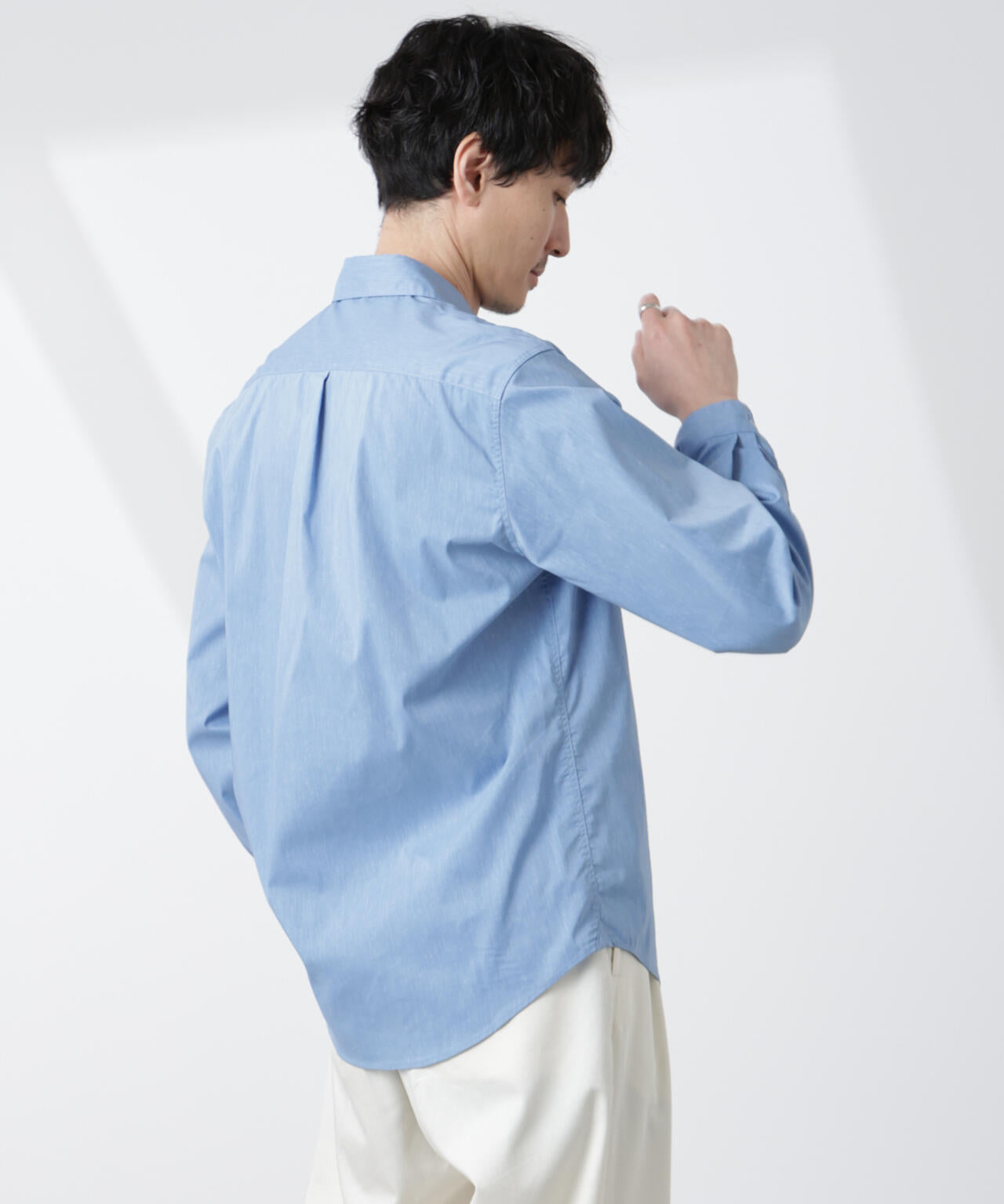 「ICE FLOW LINEN」カッタウェイシャツ 長袖 6685120207