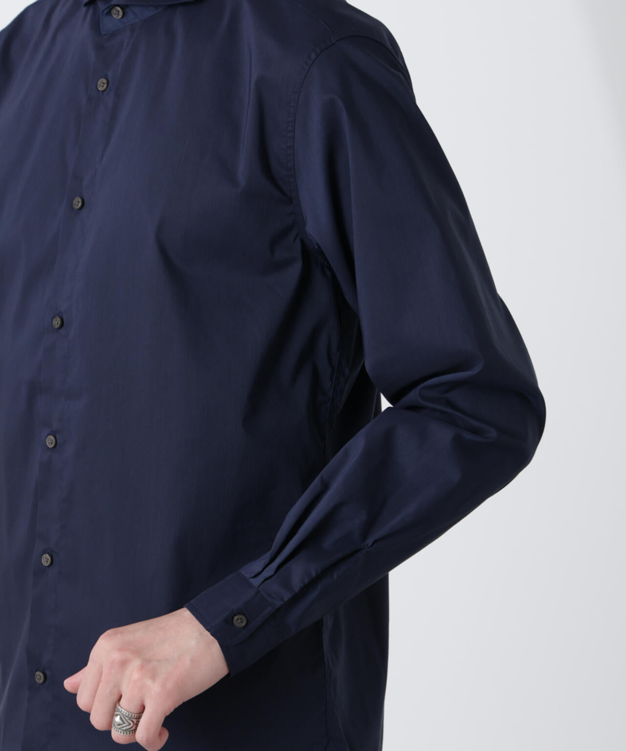 「ICE FLOW LINEN」カッタウェイシャツ 長袖 6685120207