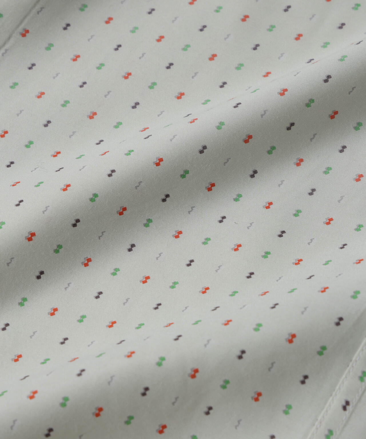 小紋オープンカラーシャツ 長袖 6685120210