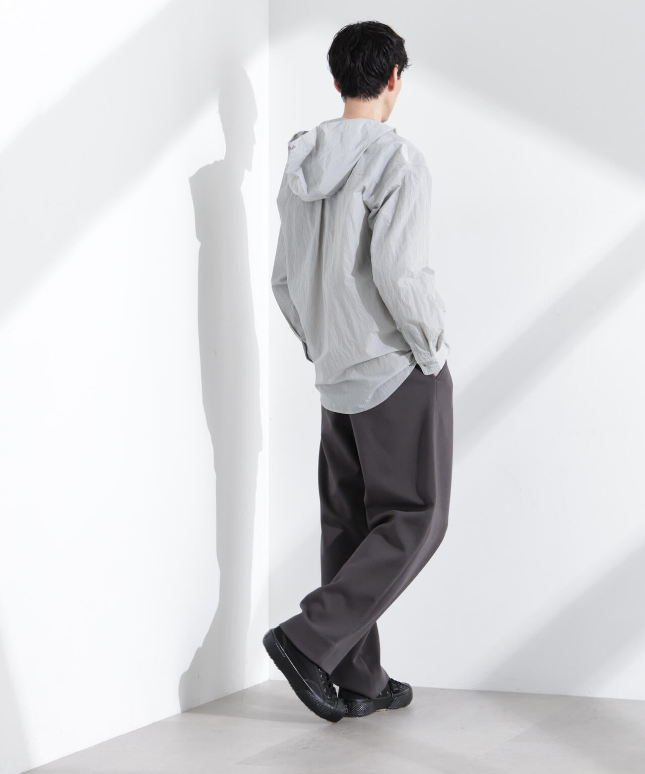 「NJ/CLUB」リップストップ撥水フードシャツ 6685120214