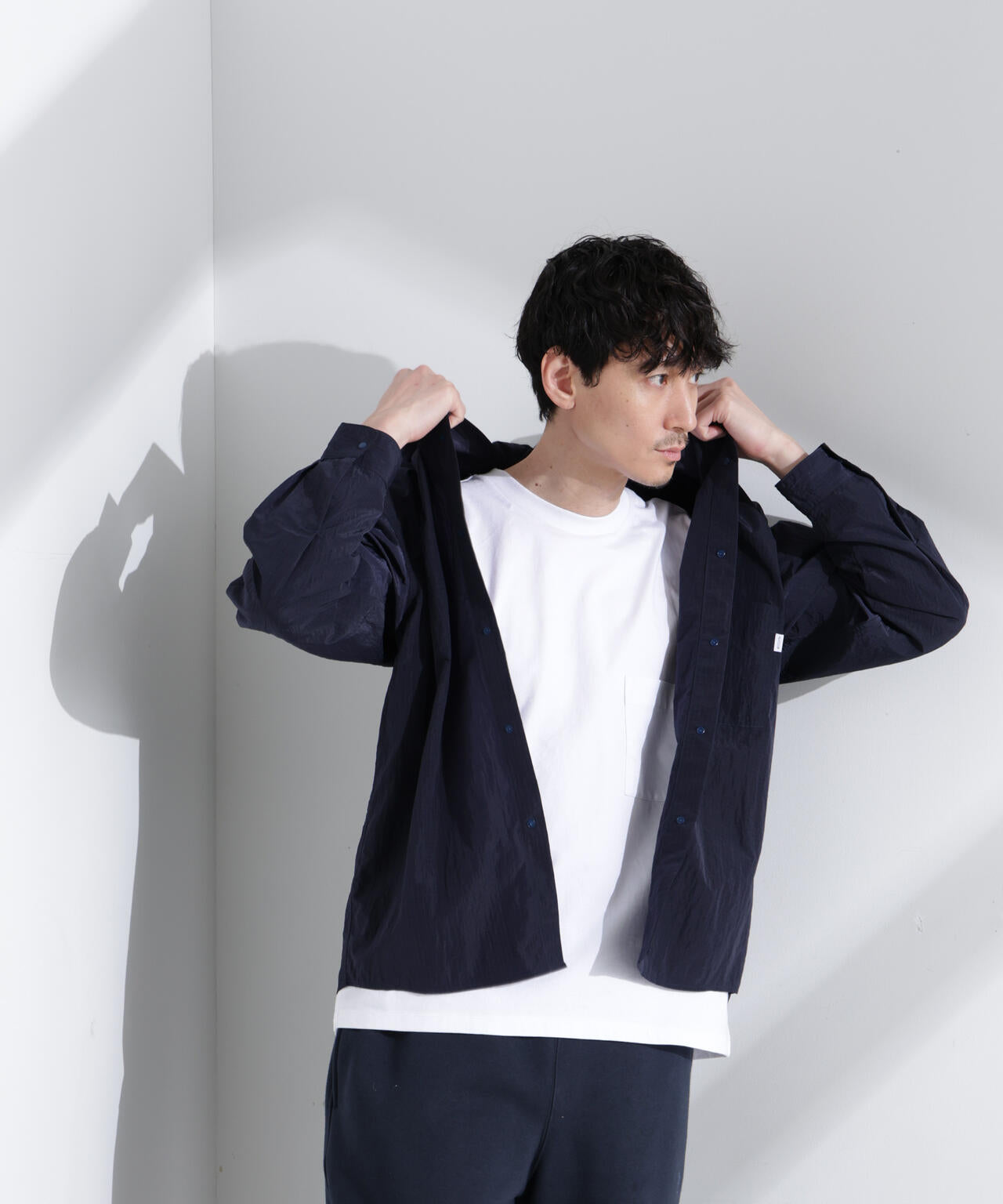 「NJ/CLUB」リップストップ撥水フードシャツ 6685120214