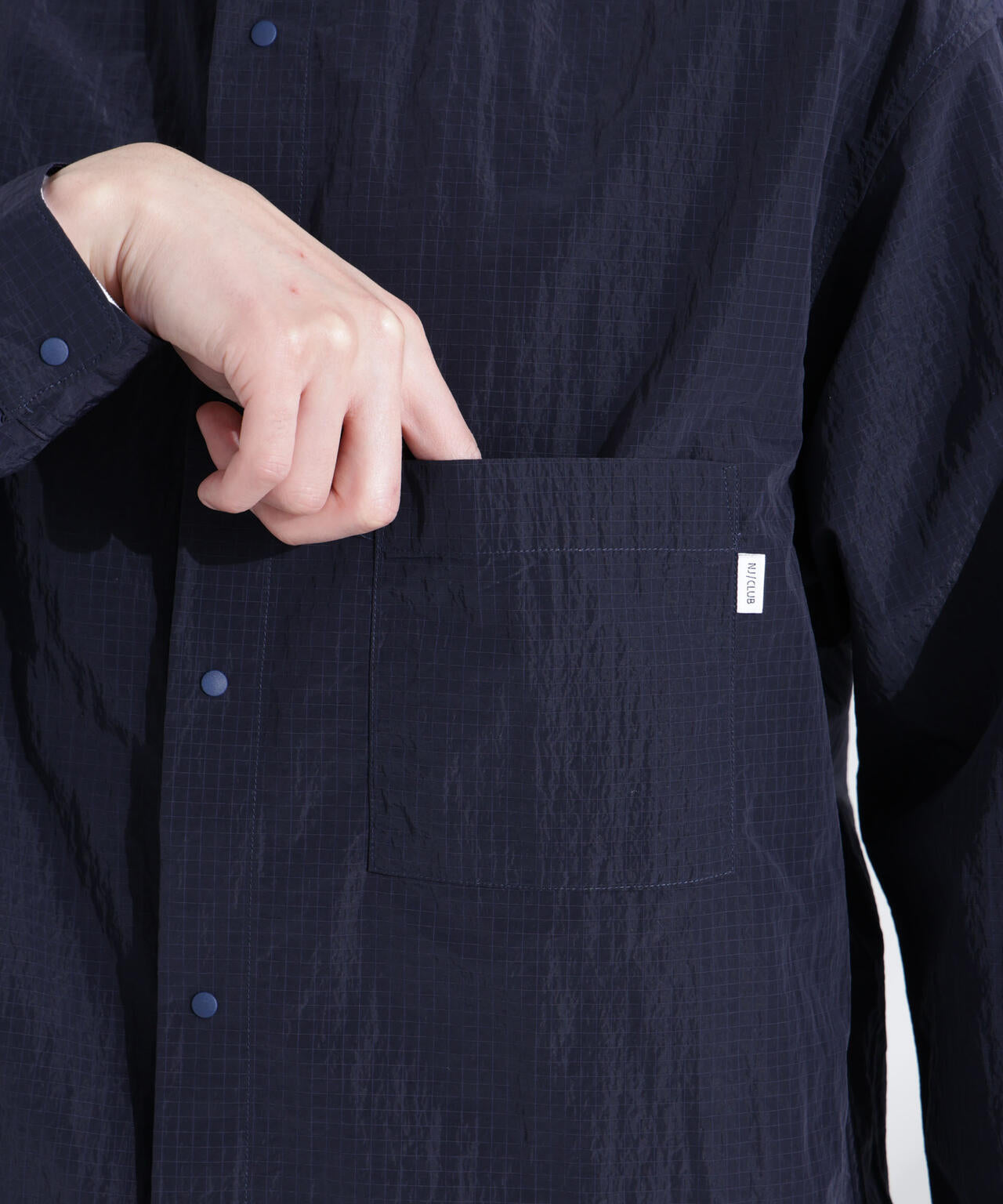 「NJ/CLUB」リップストップ撥水フードシャツ 6685120214