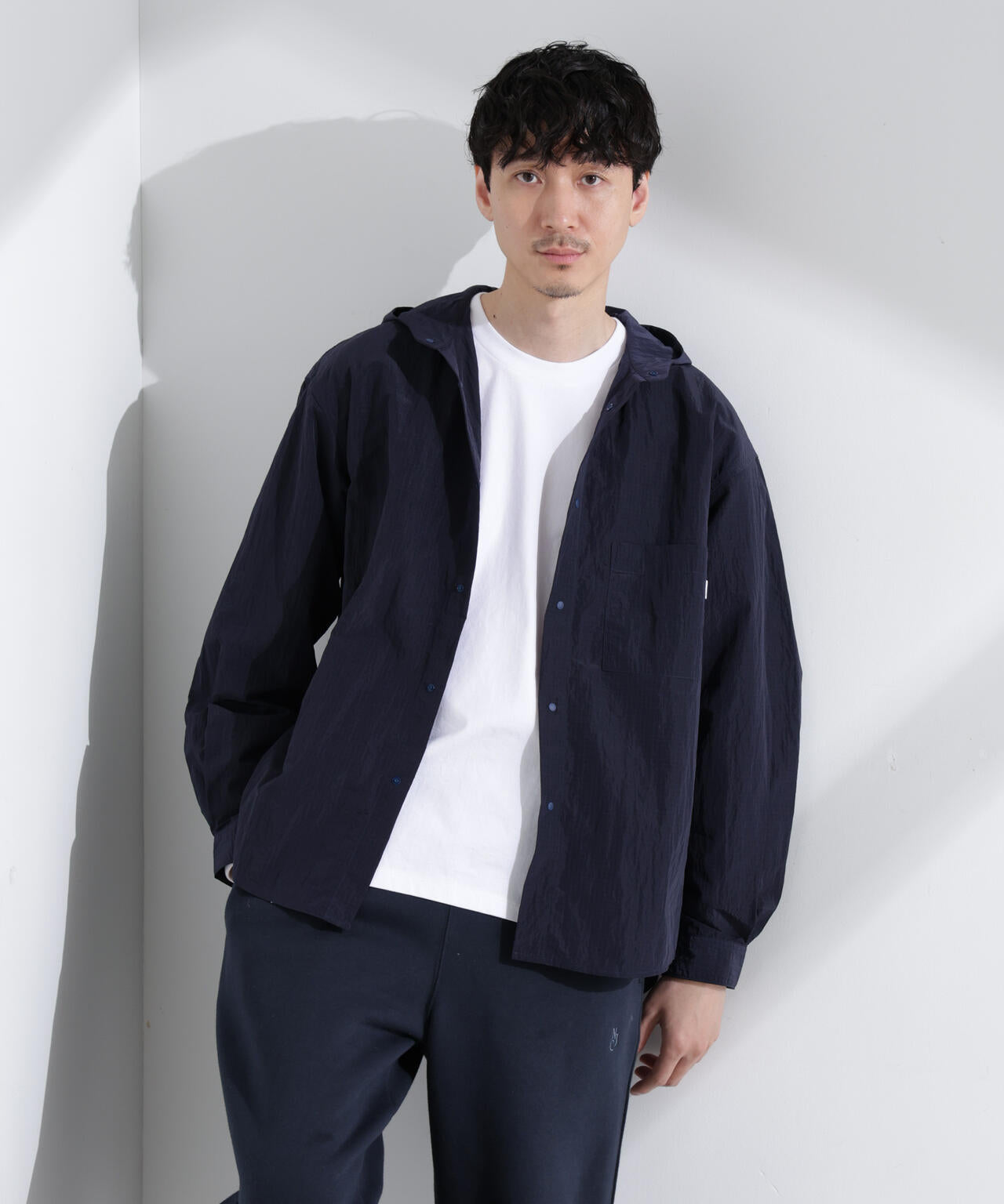 「NJ/CLUB」リップストップ撥水フードシャツ 6685120214